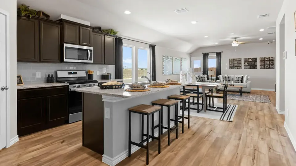 A kitchen in a D.R. Horton home