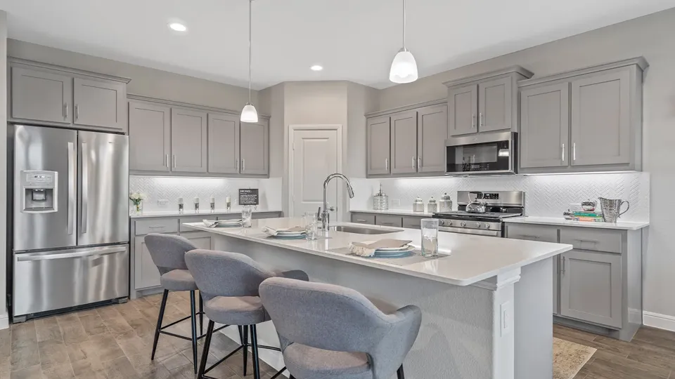 A kitchen in a D.R. Horton home
