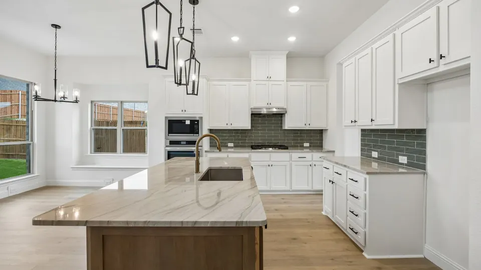 A kitchen in a Sandlin Homes home