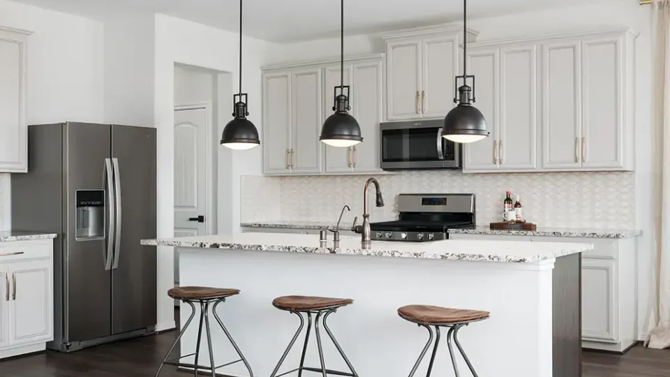 A kitchen in a Ashton Woods home