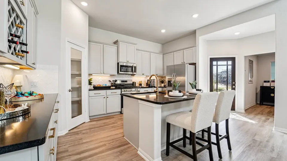 A kitchen in a First America Homes home