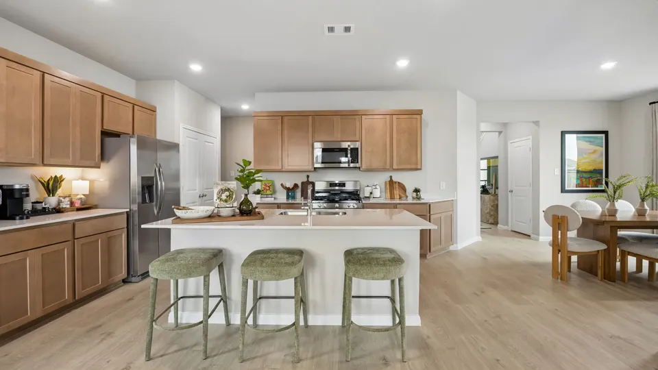 A kitchen in a Trophy Signature Homes home