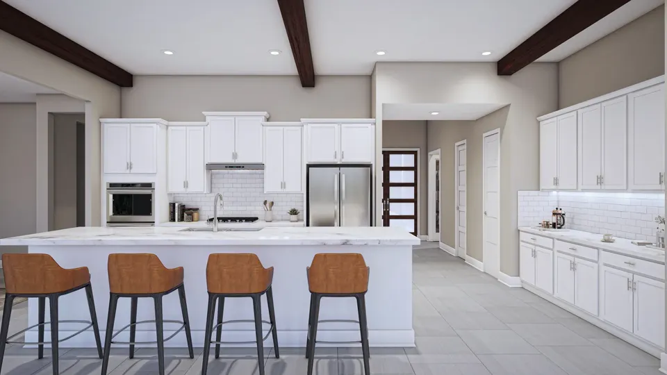 A kitchen in a Beazer Homes home