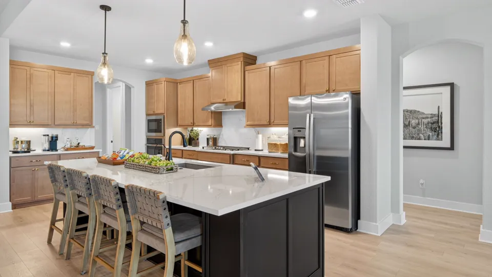 A kitchen in a Bellaire Homes home