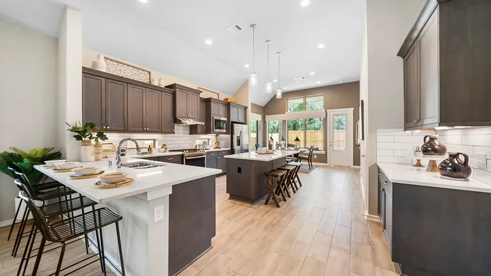 A kitchen in a Chesmar Homes home