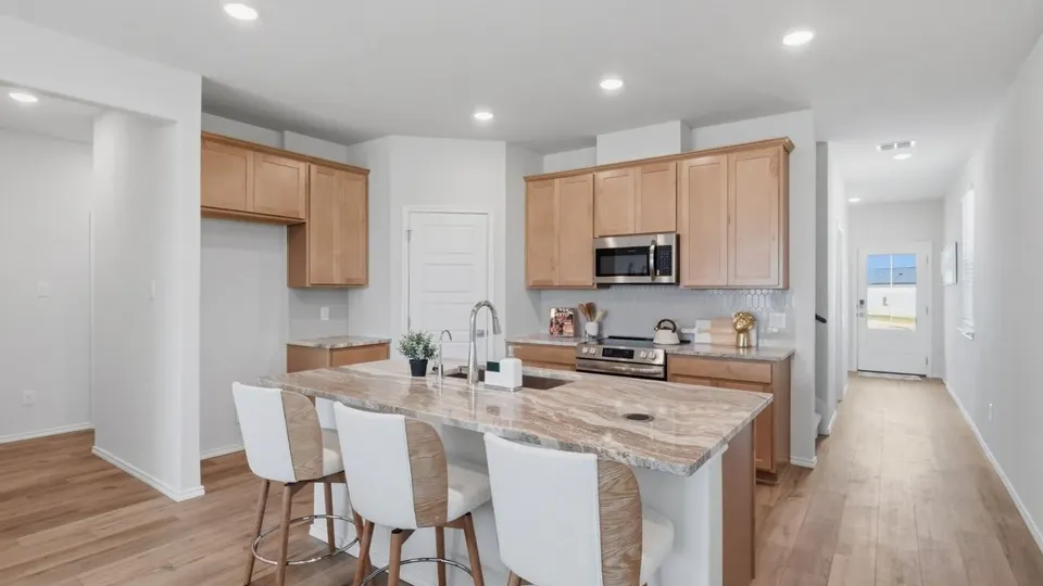 A kitchen in a Davidson Homes home