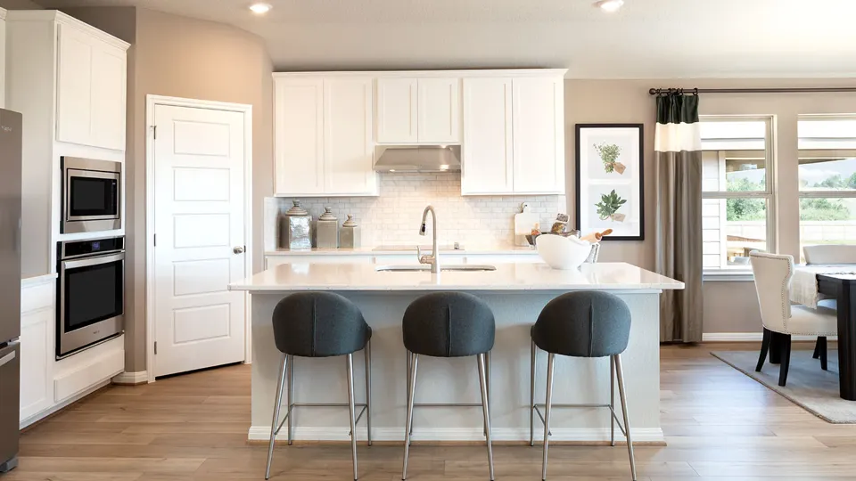 A kitchen in a Meritage Homes home